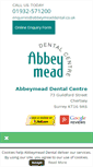 Mobile Screenshot of abbeymeaddental.co.uk